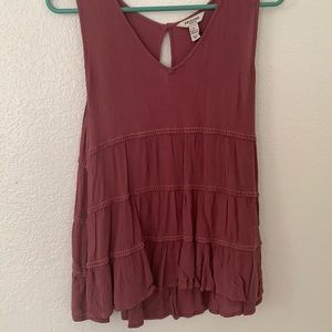 Mauve tank top! Barley worn